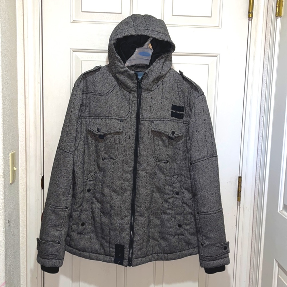 NEXT men's Wool Blend Hooded Jacket. XL